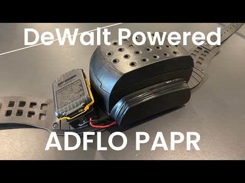 Adapting 3M Adflo Speedglass PAPR to use DeWalt Drill Battery with CASE Why You Need a PAPR