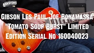 Video thumbnail for Top Shelf Guitars - Gibson Les Paul Joe Bonamassa "Tomato Soup Burst" Limited Edition by Andertons Music Co