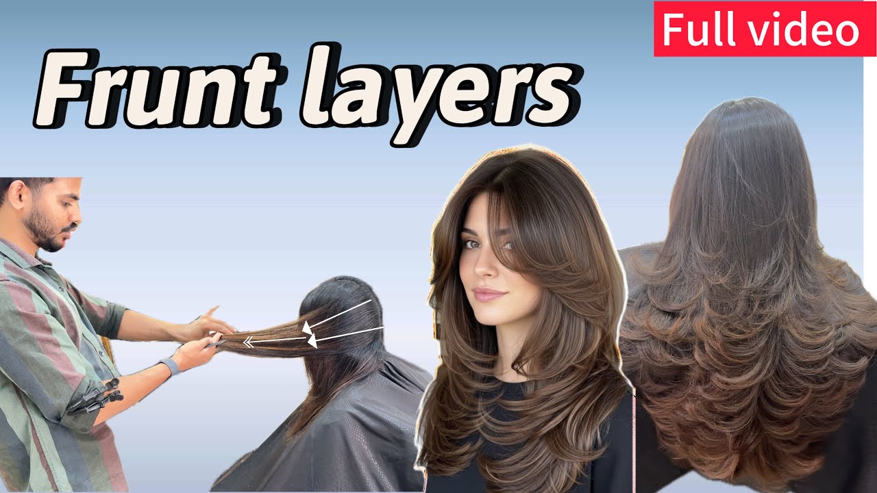🔴 How to do a frunt layers haircut | tutorial