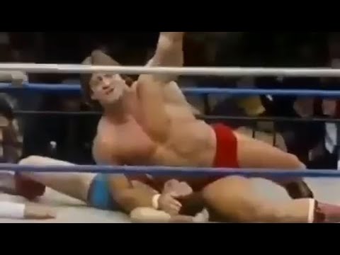 "Mr. Wonderful" Paul Orndorff with "Rowdy" Roddy Piper vs Ken Jugan AKA Lord Zoltan.