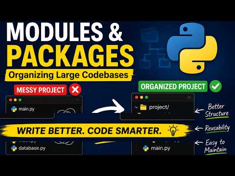 Python Modules Packages Explained For Beginners Organizing Large Codebases