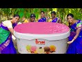 ICE CREAM BIG ROSEMILK ICE CREAM RECIPE Homemade Ice Cream Making Village Style