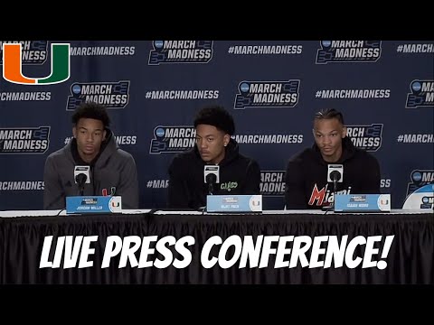 LIVE Press Conference! Jim Larranaga & Players at NCAA Tournament | Preview Game vs. Drake