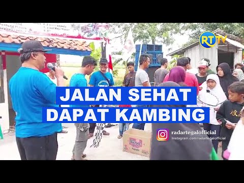 Jalan Sehat, Warga Margadana Kota Tegal Dapat Kambing