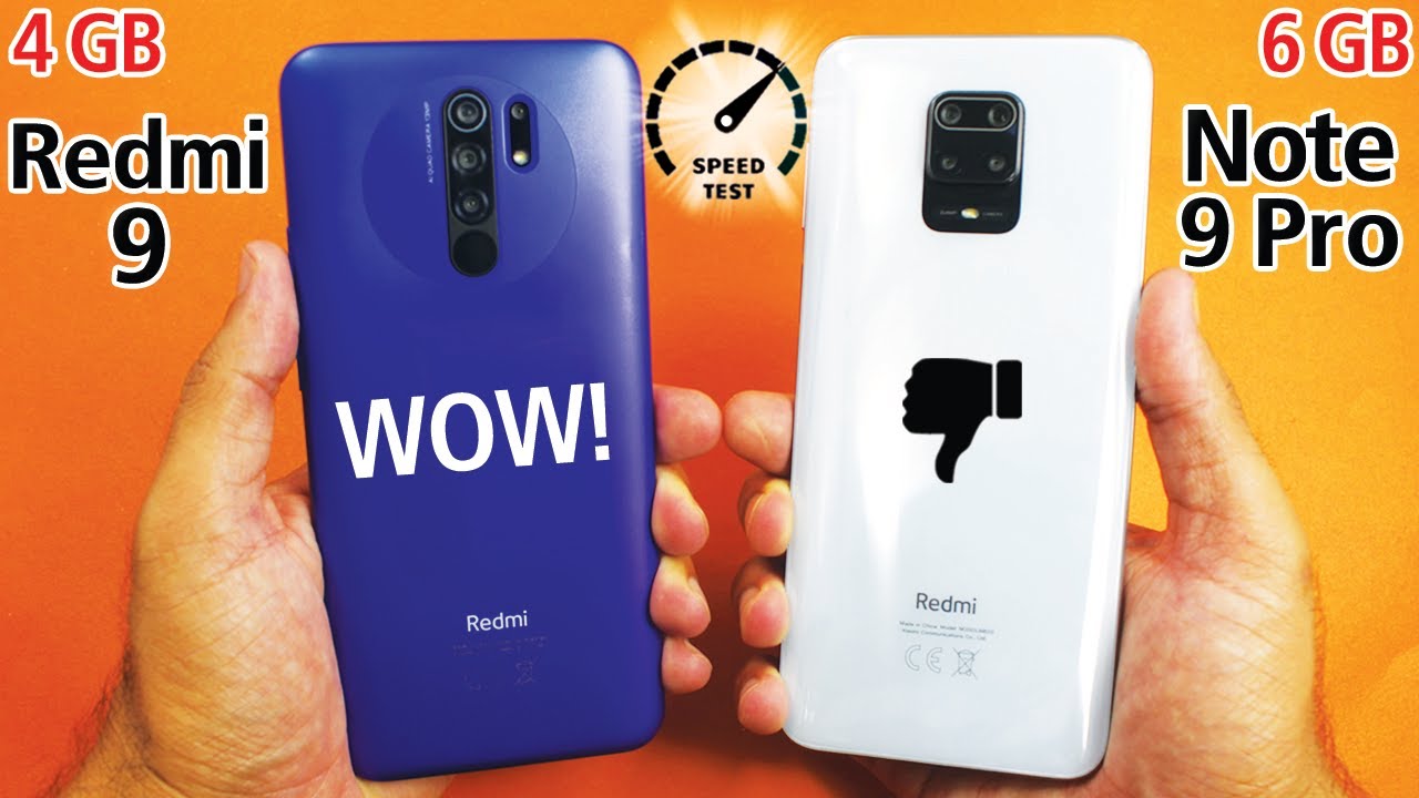 Redmi 9 vs Redmi Note 9 Pro Speed Test *Unbelievable*😱