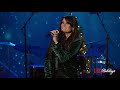 Idina Menzel and Jonas Myrin perform "Just A Breath Away (Noel)"
