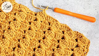 Easy Crochet Textured Blanket Stitch | Raised Crochet Stitch Tutorial | How To Crochet