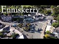 Enniskerry Village County Wicklow Ireland 4K Aerial Film