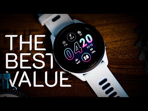 Garmin Forerunner 265 Running Smartwatch, Colorful AMOLED Display, Training Metrics and Recovery Insights, Whitestone and Tidal Blue video review thumbnail