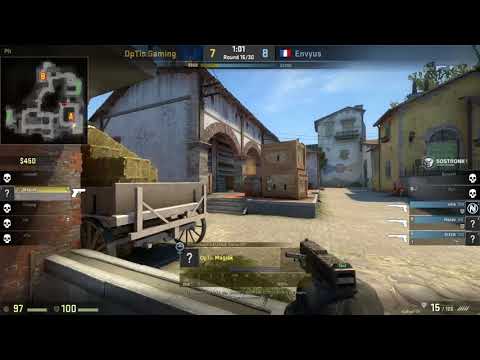 Optic Magisk PISTOL 4K 1v3 CLUTCH vs Envyus Inferno @ Europe Minor 2017