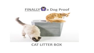 Litter Defender I Litter Box for Cats, Dog Proof, Dog Eating Cat Poop Solution