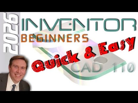 E1 Autodesk Inventor 2026 | Basic Modeling for Beginners Tutorial with Training Guide