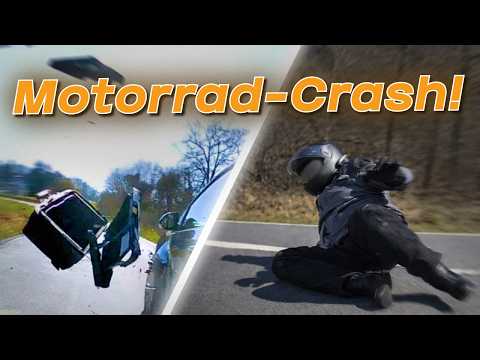 Frontalcrash im Schnee, Fahren mit hängender Verkleidung & irre Überholer | #GERMAN #DASHCAM | #353