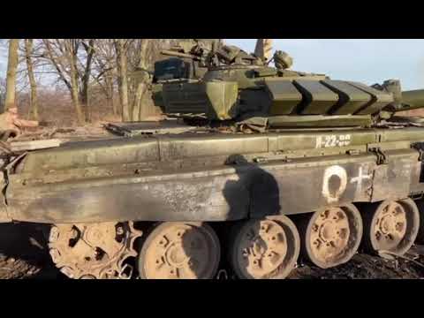 Russian military convoy ambushed by Ukranian forces