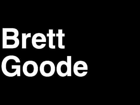 How to Pronounce Brett Goode Green Bay Packers NFL Football Touchdown TD Tackle Hit Yard Run