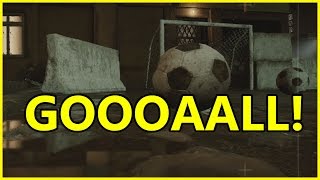 Rainbow Six Siege Multiplayer Gameplay - SOCCER GOAL EASTER EGG!