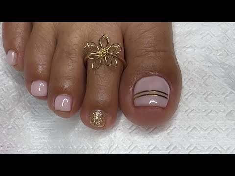 HERMOSAS UÑAS SENCILLAS Y ELEGANTES | esmaltado con GEL 😻💅🦶