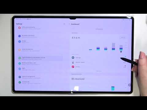 How to Check Total Screen Time on SAMSUNG Galaxy Tab S8 Ultra - Detect Screen Time