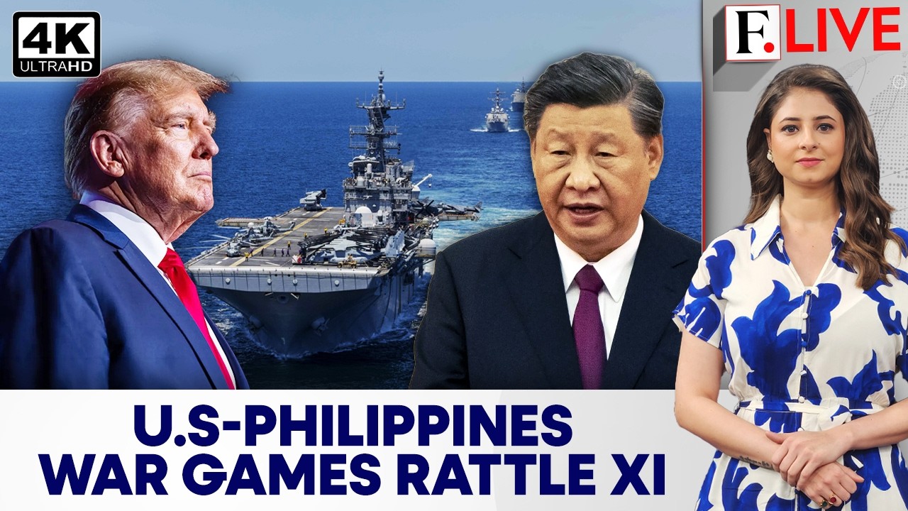 China Alarmed as US and Philippines Hold Joint Drill Near Scarborough Shoal | Firstpost Live | 4K
