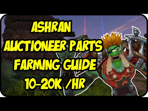 WoW Gold Farming Patch 6.2.4: Ashran Gold Making - Trading Post Auctioneer Parts Gold Farming Guide