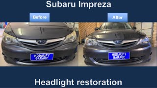 Subaru Headlight Restoration FAIL with 1K Clear, fixed with 3M Kit
