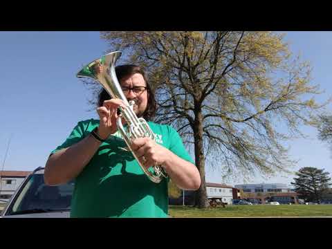 Lexington Brass Band member plays "My Old Kentucky Home" during Quarantine