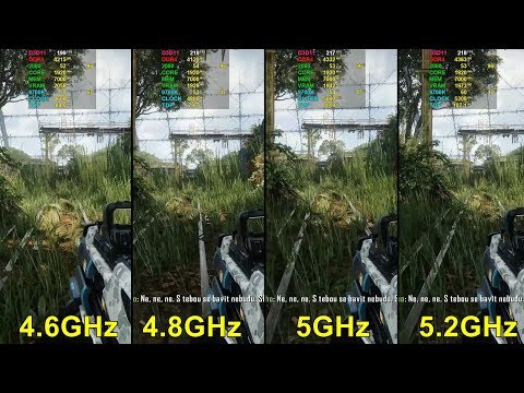 i7-9700K: 4.6GHz vs 4.8GHz vs 5GHz vs 5.2GHz