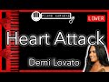 Heart Attack (LOWER -3) - Demi Lovato - Piano Karaoke Instrumental