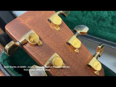 2003 Martin JC-16WE - Jumbo Cutaway, Walnut Premium Edition w/OEM Hardcase & Electric P/U image 25