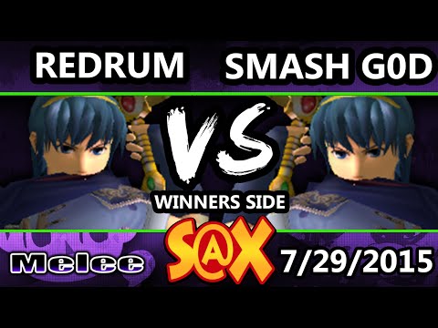 S@X - Redrum (Marth) Vs. VGz | Smash God (Marth) SSBM Tournament - Smash Melee