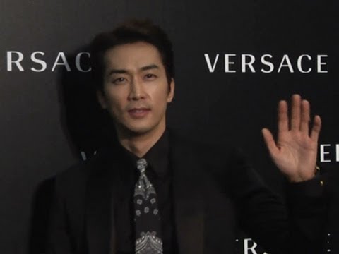 Song Seung Heon Attends Versace Opening