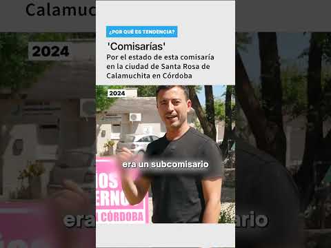 Este es el estado de esta comisaría en Santa Rosa de Calamuchita, en Córdoba