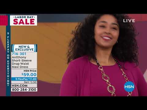 Antthony ShortSleeve Drop Waist Maxi Dress