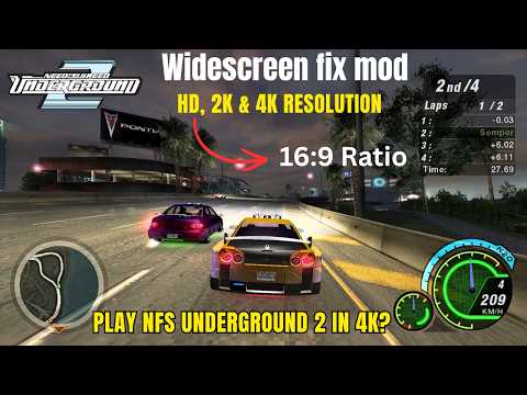 NFS Underground 2 PC in Full HD & 4K – Install Widescreen Fix 2026 | Play NFS U2 in Ultra Resolution