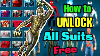 How to UNLOCK ALL SUITS/POWERS in Spider-Man Remastered😍