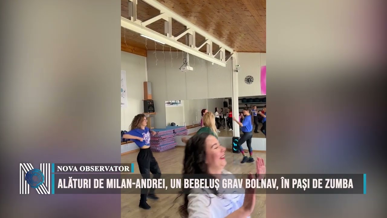 Alături de Milan-Andrei, un bebeluș grav bolnav, în pași de Zumba