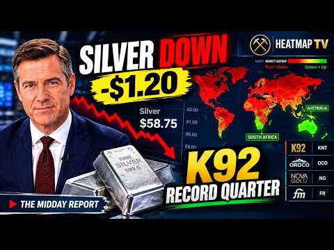 Silver Drops Below $59! Silver Stocks Under Pressure | The Midday Report