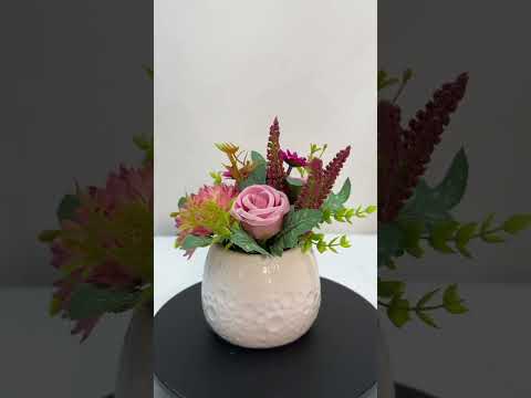 Gambar Forhom Bunga Artifisial Chrysanthemum Dengan Pot 17x17x16 cm Random