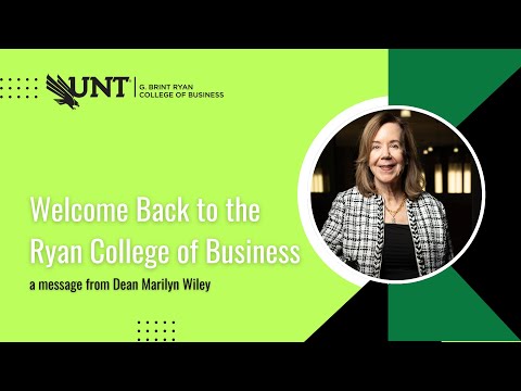 Welcome Back to the Ryan College of Business