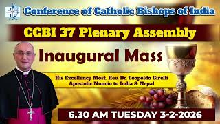 Inaugural Mass | CCBI 37 Plenary Assembly | Abp. Leopoldo Girelli, Apostolic Nuncio | Bangalore