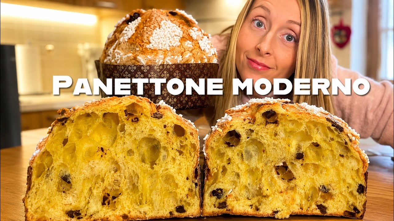 Panettone moderno con lievito madre ricetta dettagliata