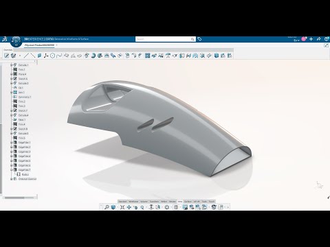 3DEXPERIENCE CATIA - Handle Vacuum - Generative Wireframe & Surface