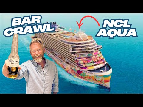 We Tried EVERY Bar on Norwegian Aqua in Just One Day! | Full Menus