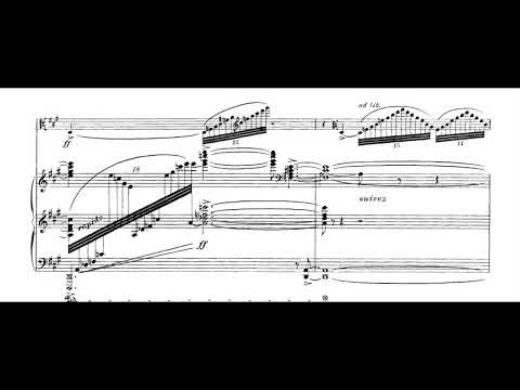 Florent Schmitt - Légende for Alto Saxophone and Piano, Op. 66 (1918) [Score-Video]