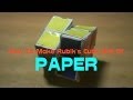 How To Make Paper 2x2 Rubik's Cube 
