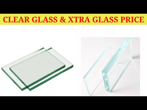 Glossy plain upvc window glass