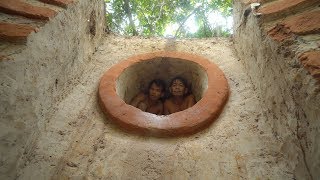Building The Most Tunnel Water Slide To Swimming Pool Underground House