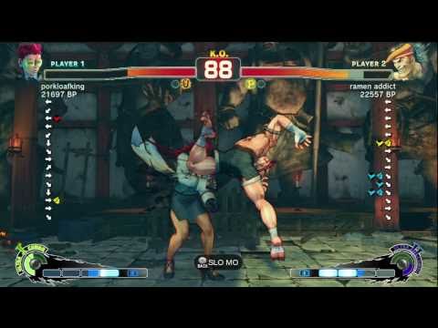 Wolfkrone [Viper] vs ramen addict [Adon] 1/2 SSF4 Ranked Matches - Xbox Live - TRUE-HD