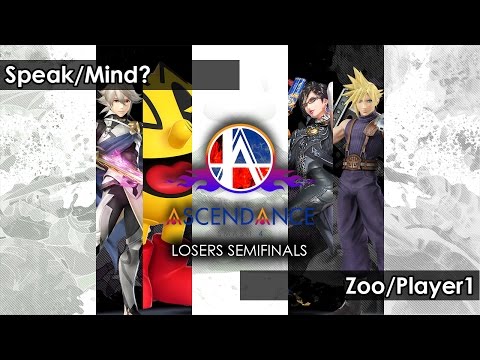 Smash 4: Speak/Mind? V Zoo/Player1 - Ascendance 14 Tournament SSB4