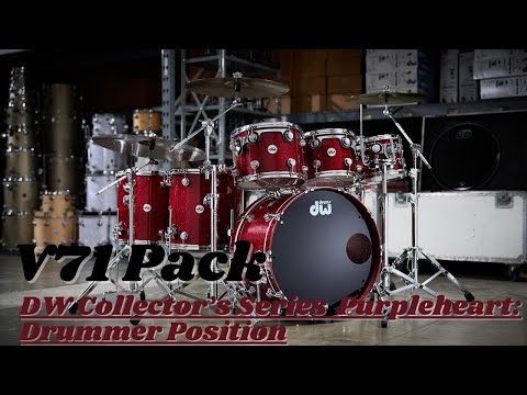 Roland V71 Expansion Pack Demo | DW Collector’s Series Pure Purpleheart: Drummer Position